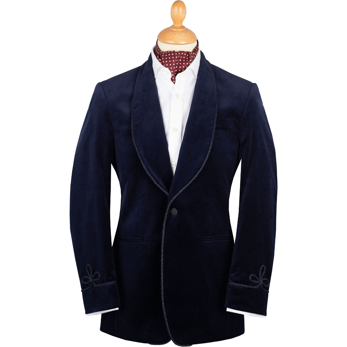 Navy Velvet Smoking Jacket