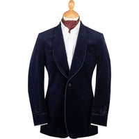 Navy Velvet Smoking Jacket
