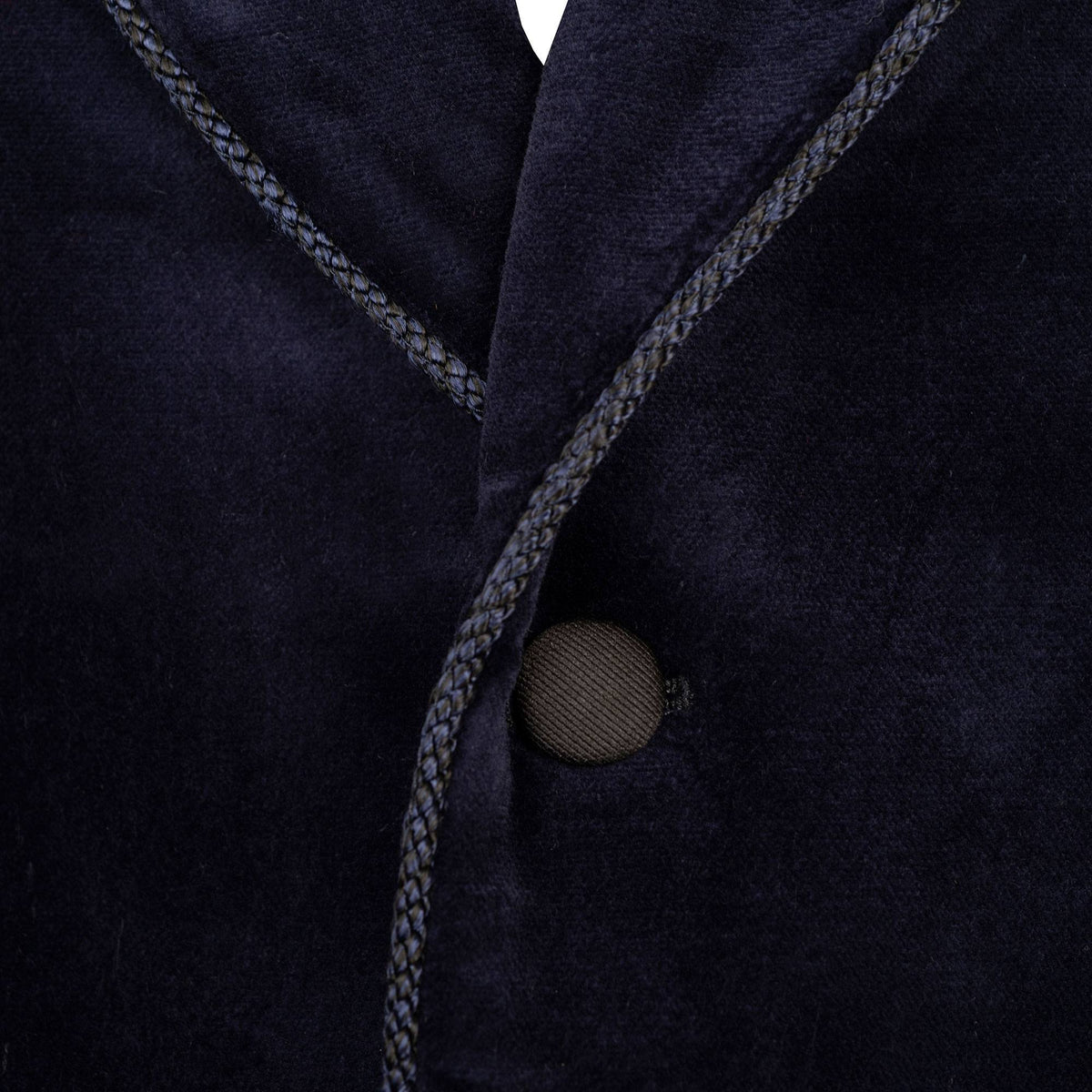 Navy Velvet Smoking Jacket