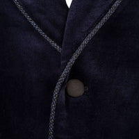 Navy Velvet Smoking Jacket