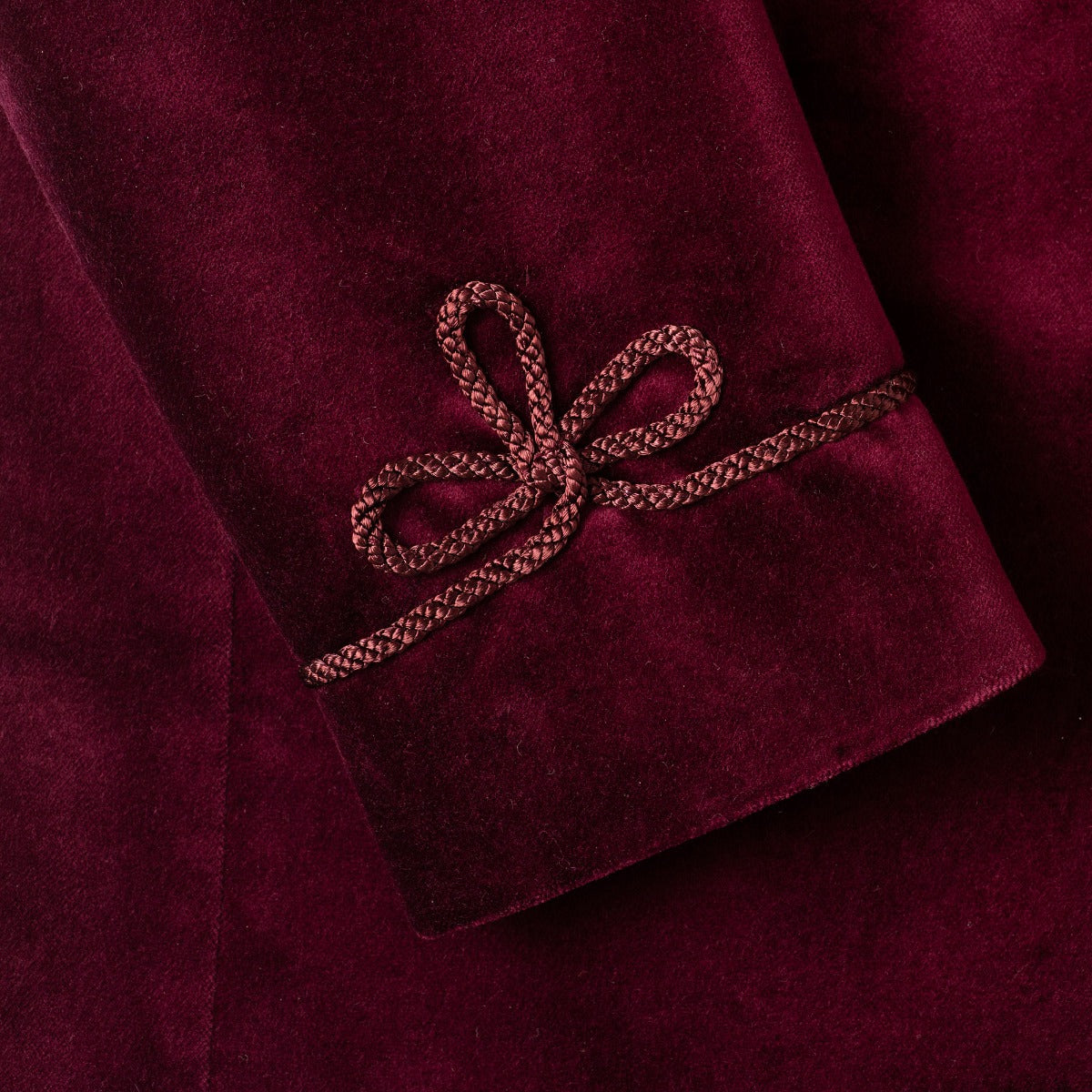 Wine Velvet Smoking Jacket