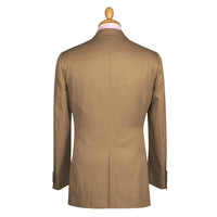 Dark Khaki Cotton Gabardine Suit Jacket