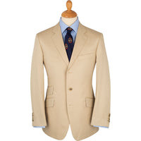 Khaki Cotton Gabardine Drill Suit Jacket