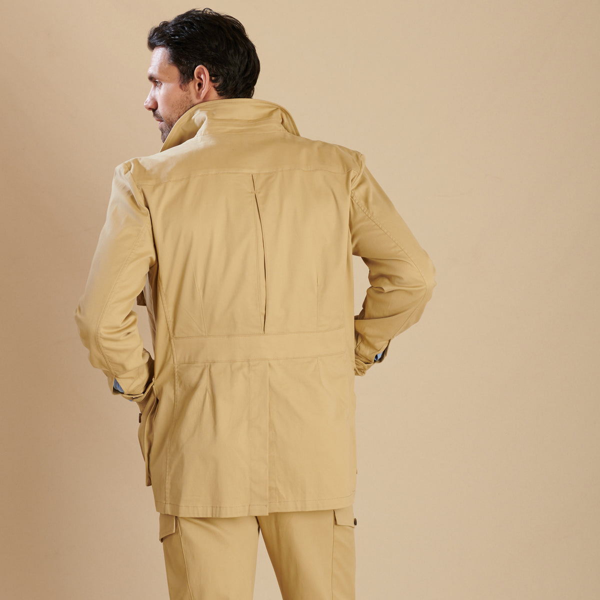Beige Kalahari Safari Cotton Jacket