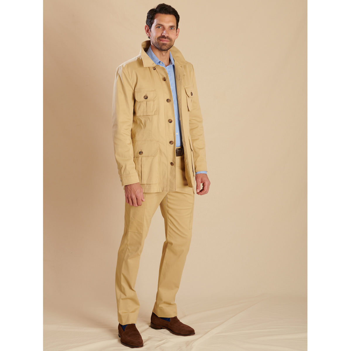 Beige Kalahari Safari Cotton Jacket