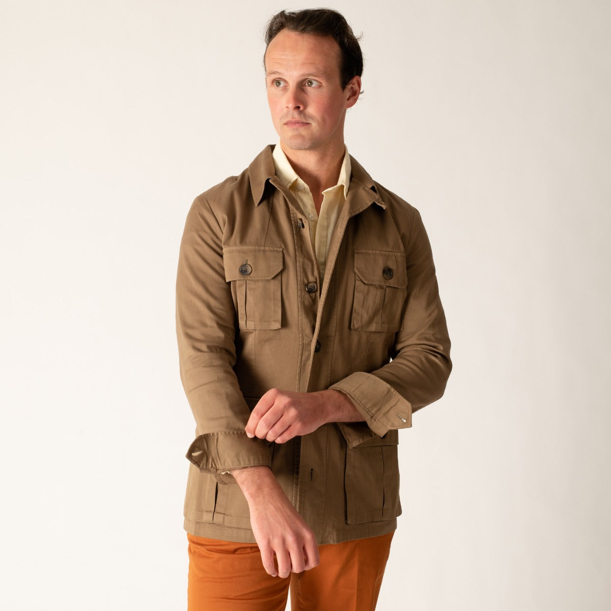 Khaki Kalahari Safari Cotton Jacket