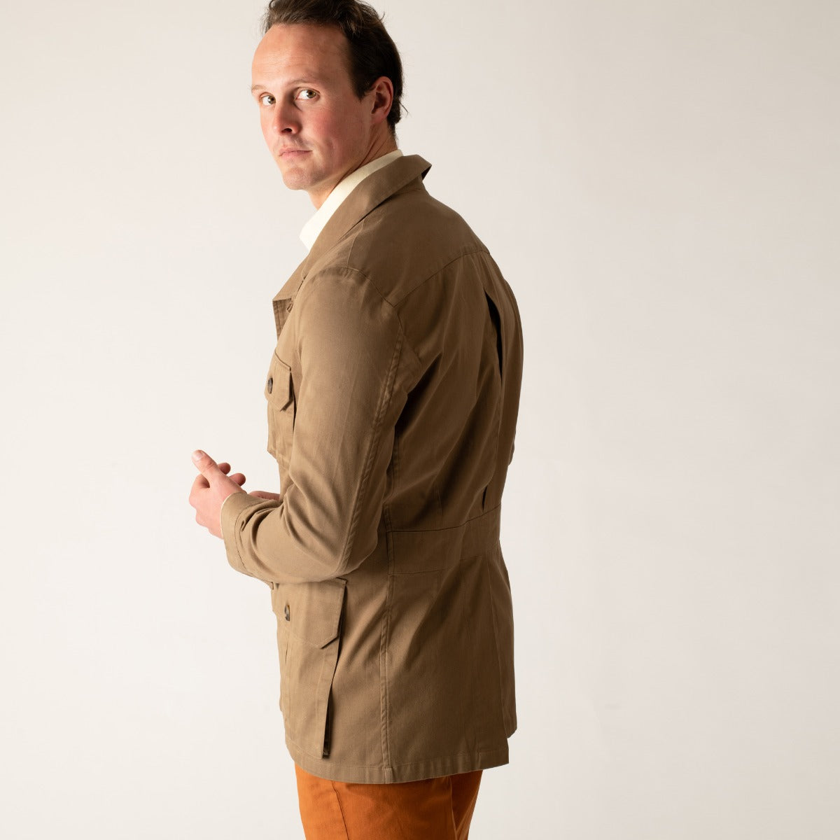 Khaki Kalahari Safari Cotton Jacket