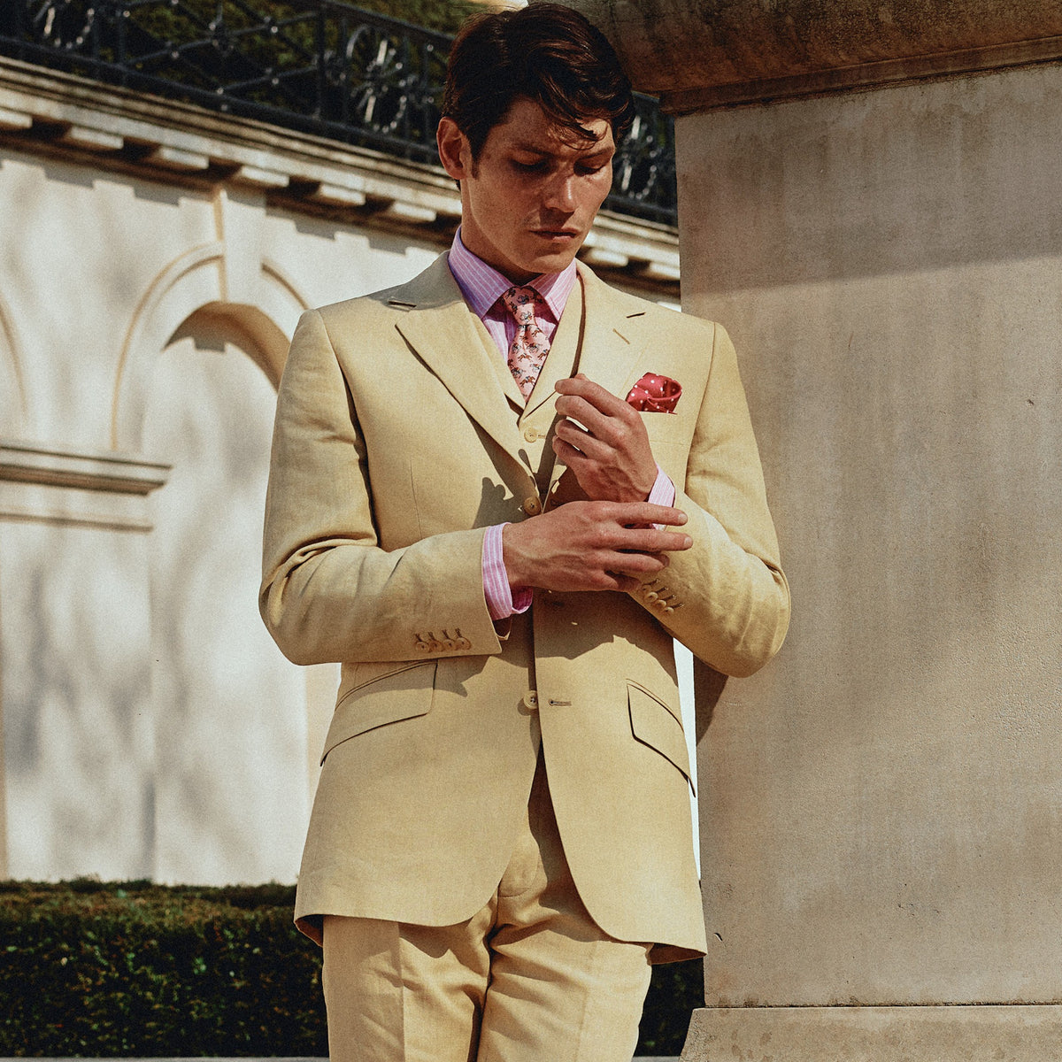Sand Banbridge Linen Jacket