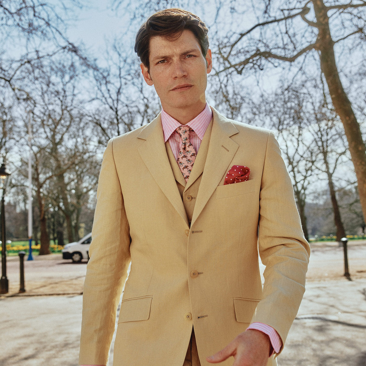 Sand Banbridge Linen Jacket