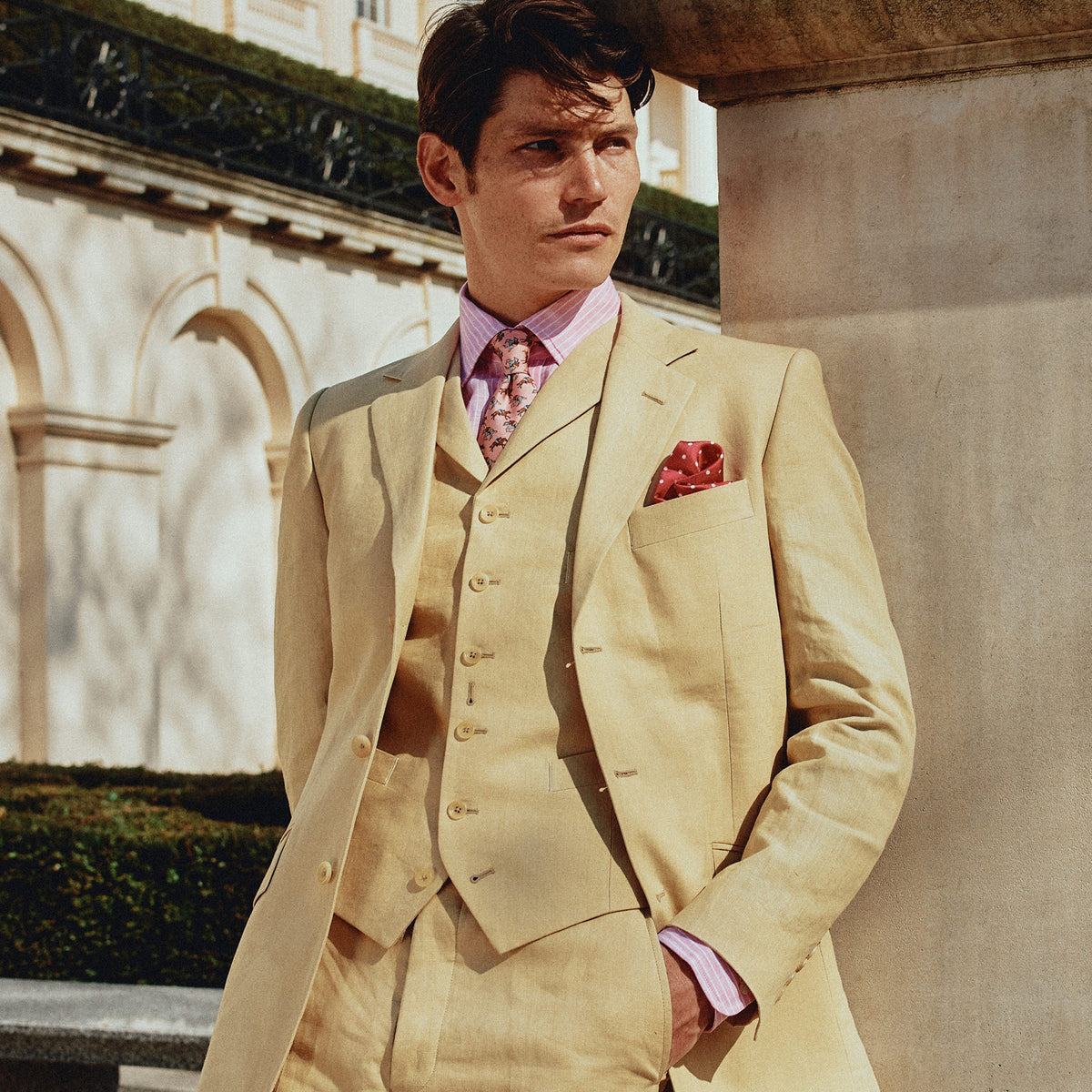 Sand Banbridge Linen Jacket