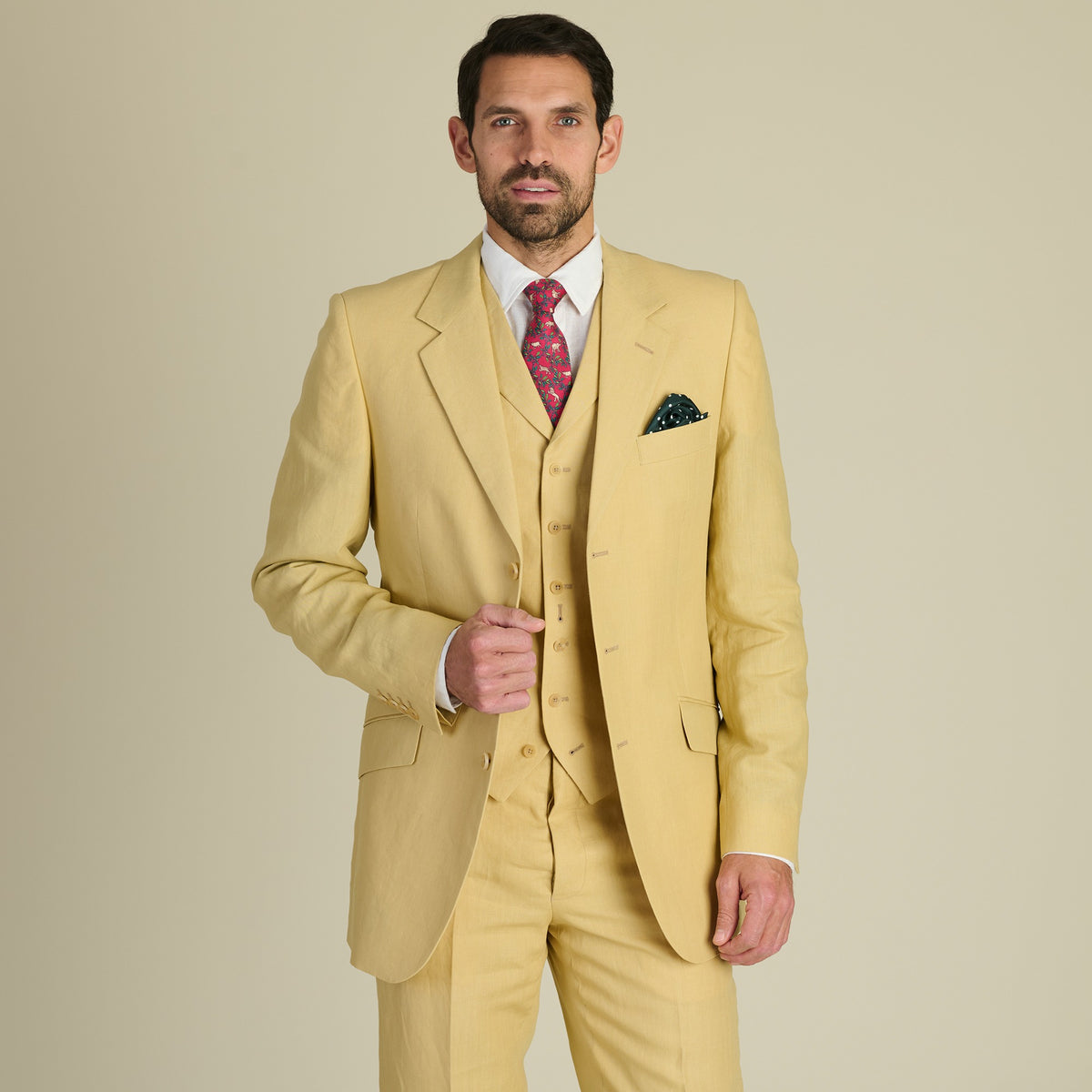 Sand Banbridge Linen Jacket