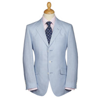 Pale Blue Banbridge Linen Jacket