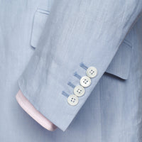 Pale Blue Banbridge Linen Jacket