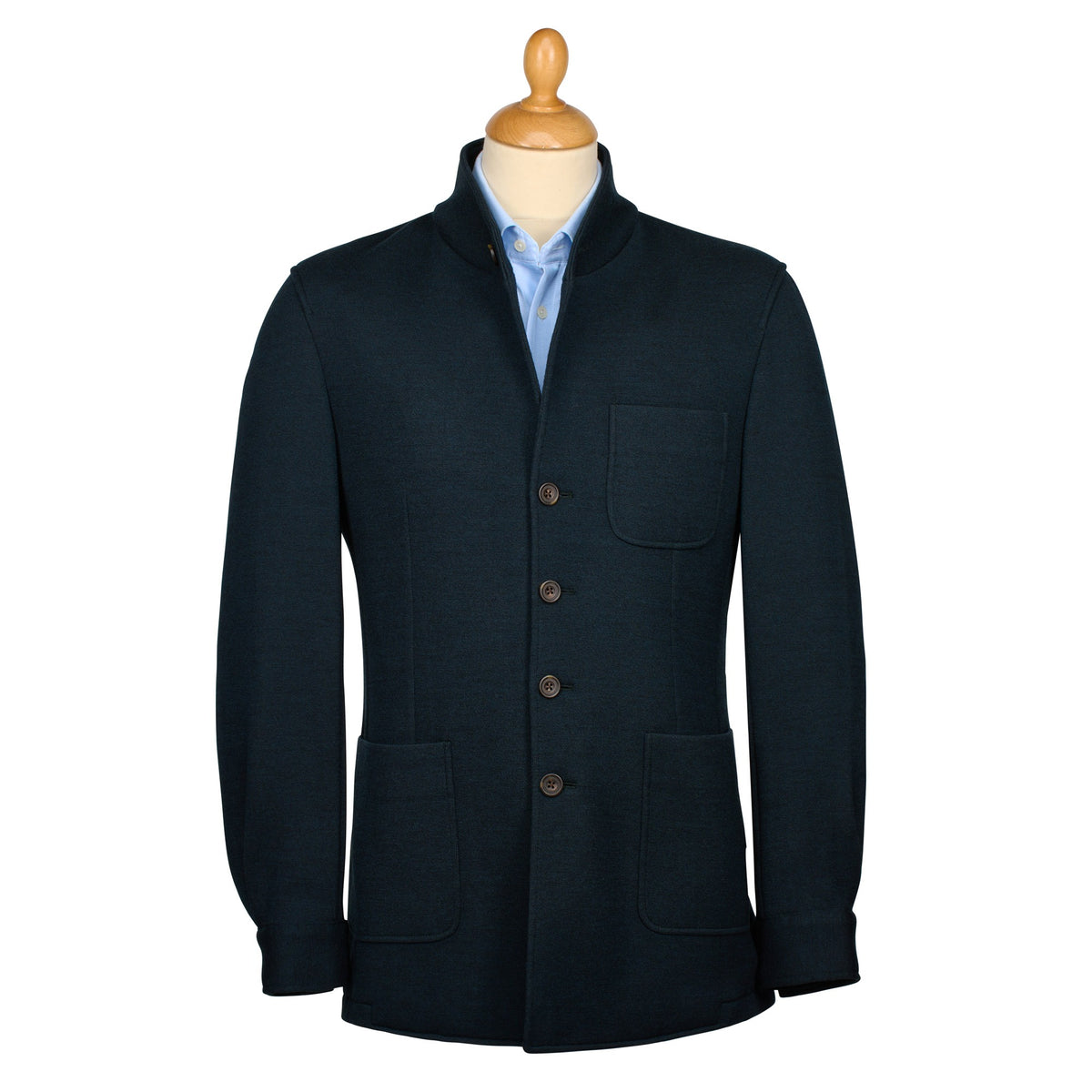 Dark Green Teba Knit Jacket