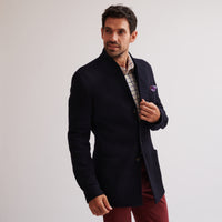 Navy Teba Knit Jacket