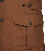 Brown Linen Barcombe Jacket
