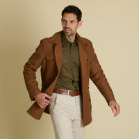 Brown Linen Barcombe Jacket