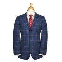 Blue Langholm Check Tweed Jacket