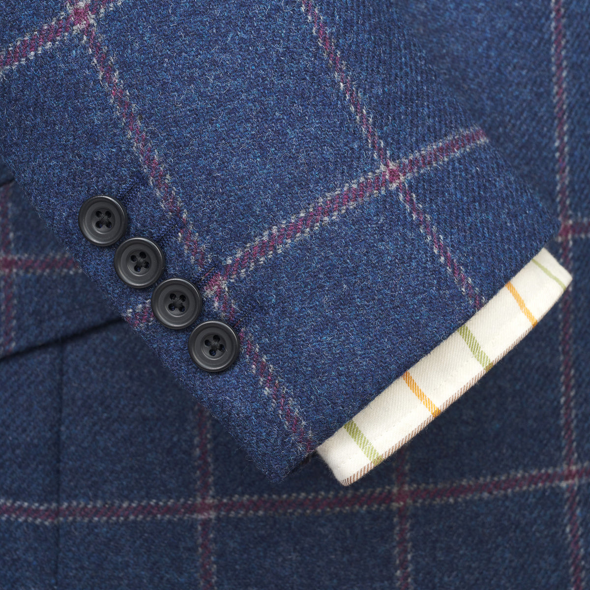 Blue Langholm Check Tweed Jacket