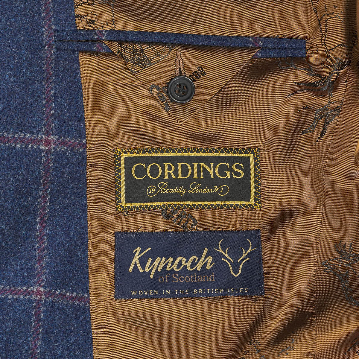Blue Langholm Check Tweed Jacket