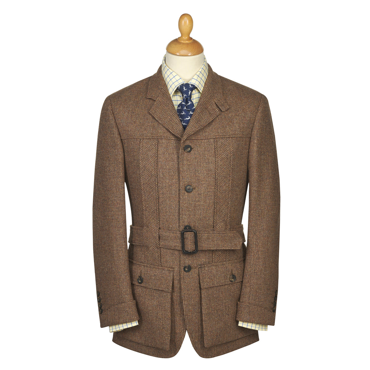Brown Hunting Norfolk Tweed Jacket