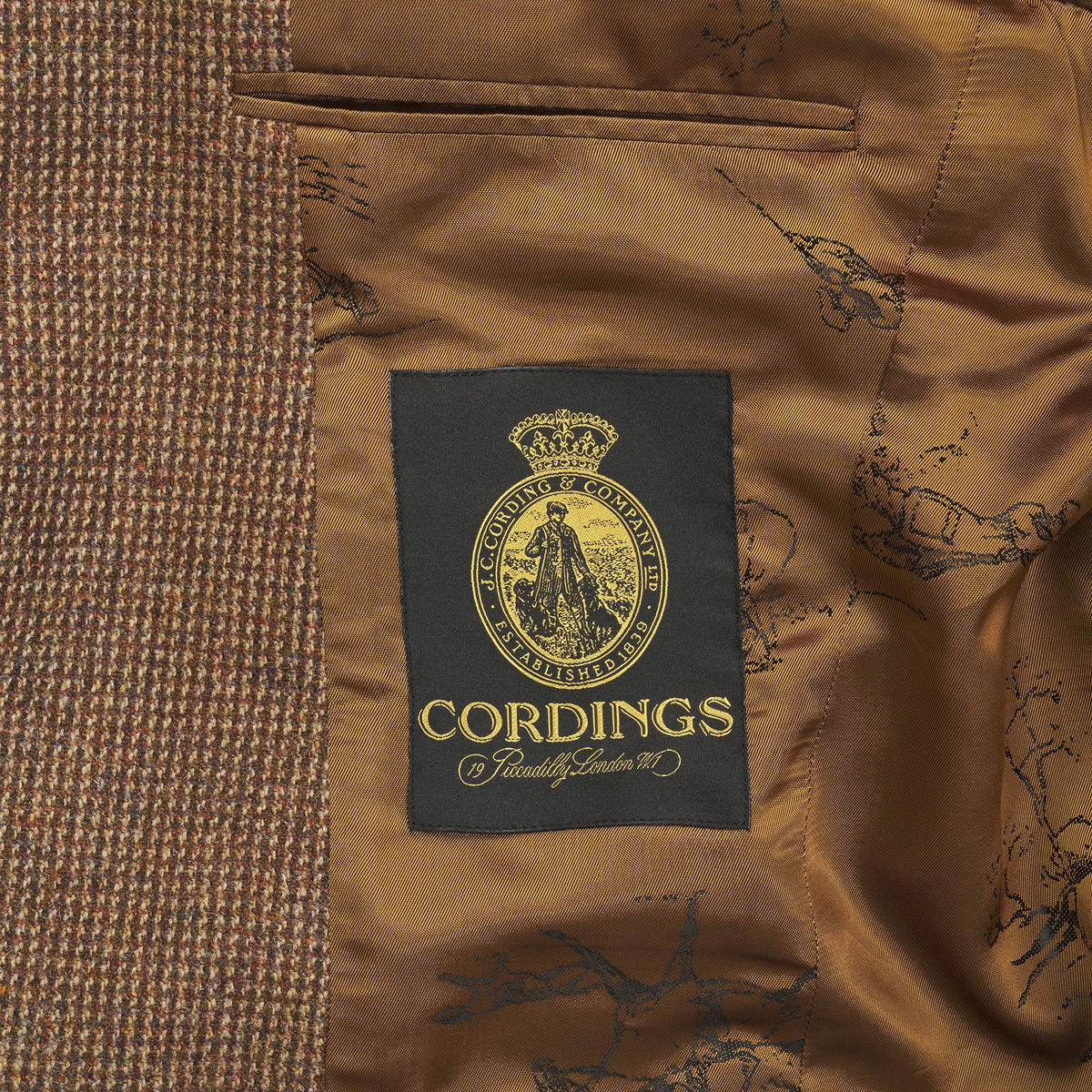 Brown Hunting Norfolk Tweed Jacket