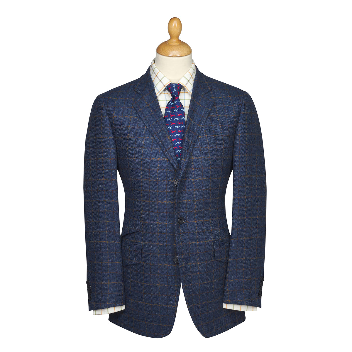 Blue Berwick Tweed Jacket
