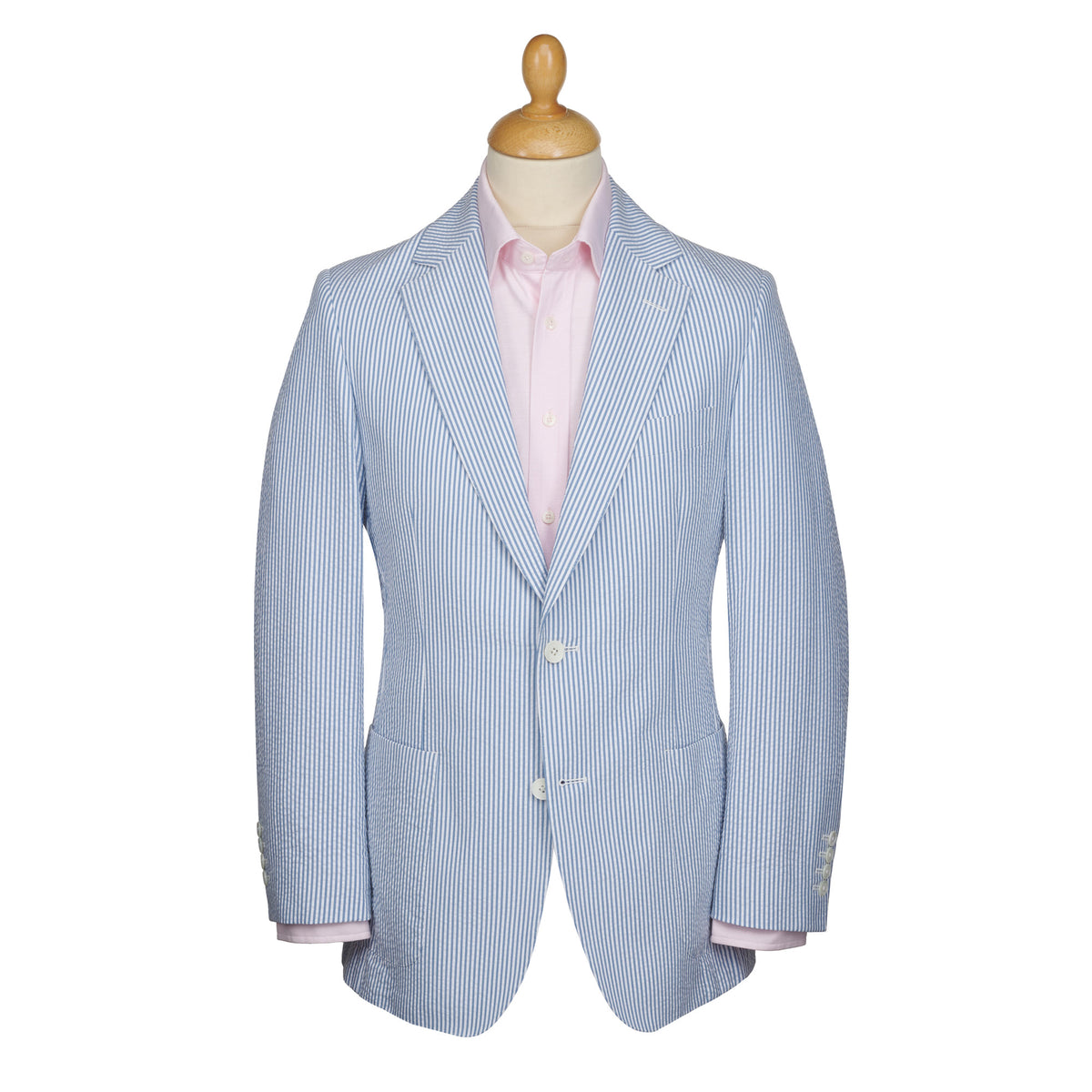Blue Zetland Seersucker Jacket