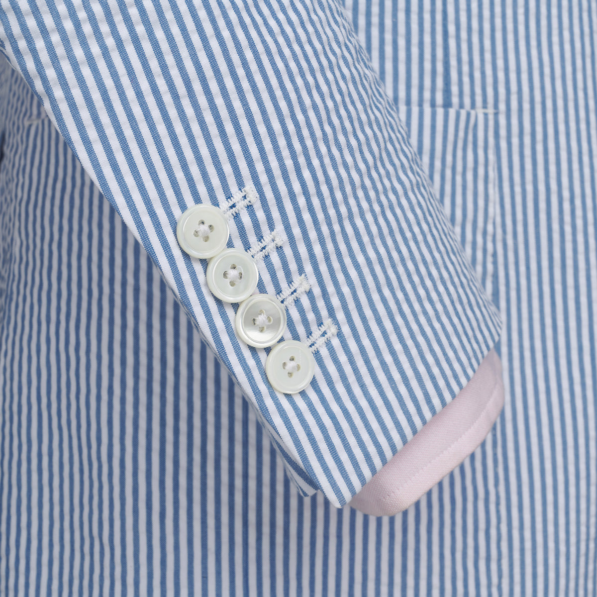Blue Zetland Seersucker Jacket