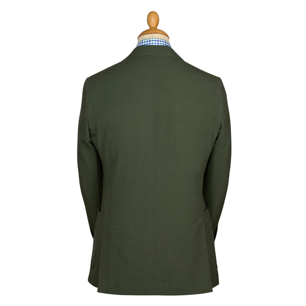 Olive Green Zetland Seersucker Jacket