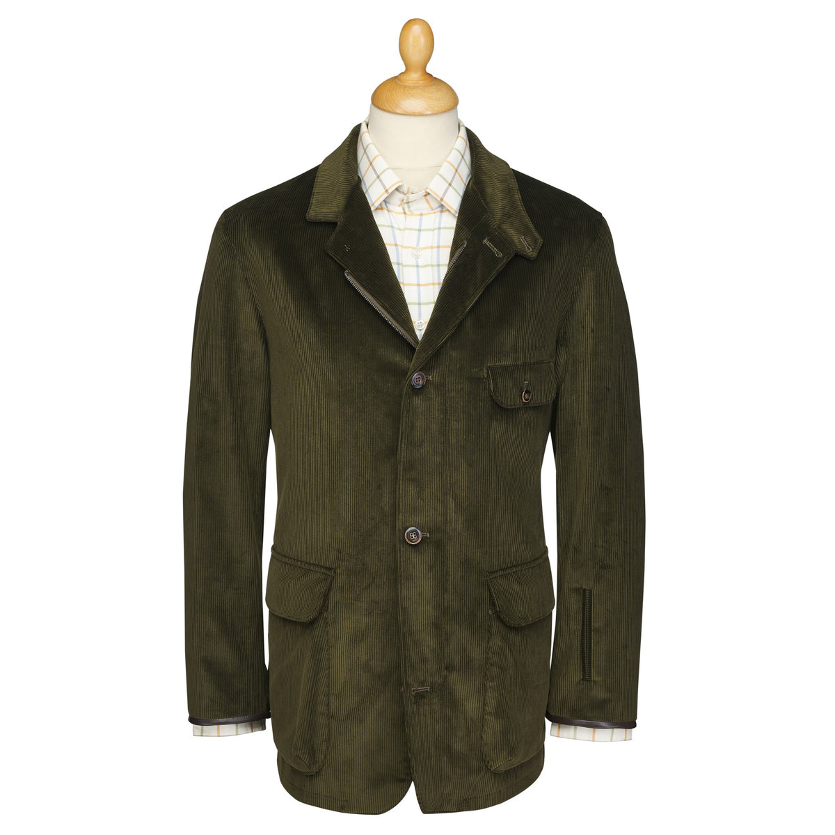 Olive Voyager Corduroy Jacket