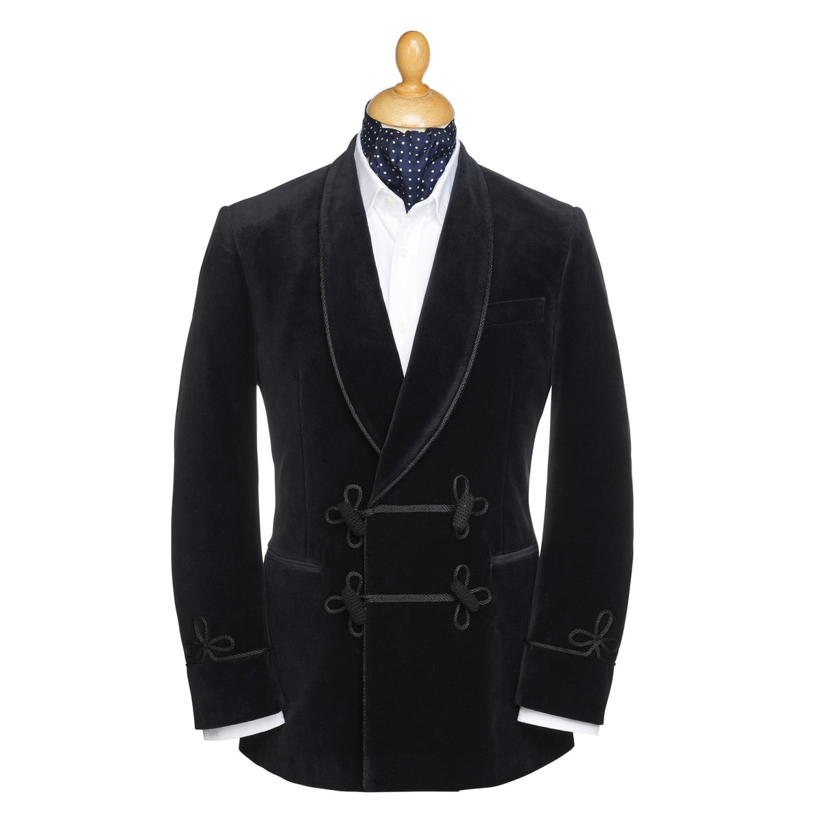 Black Double Breasted Smoking Jacket