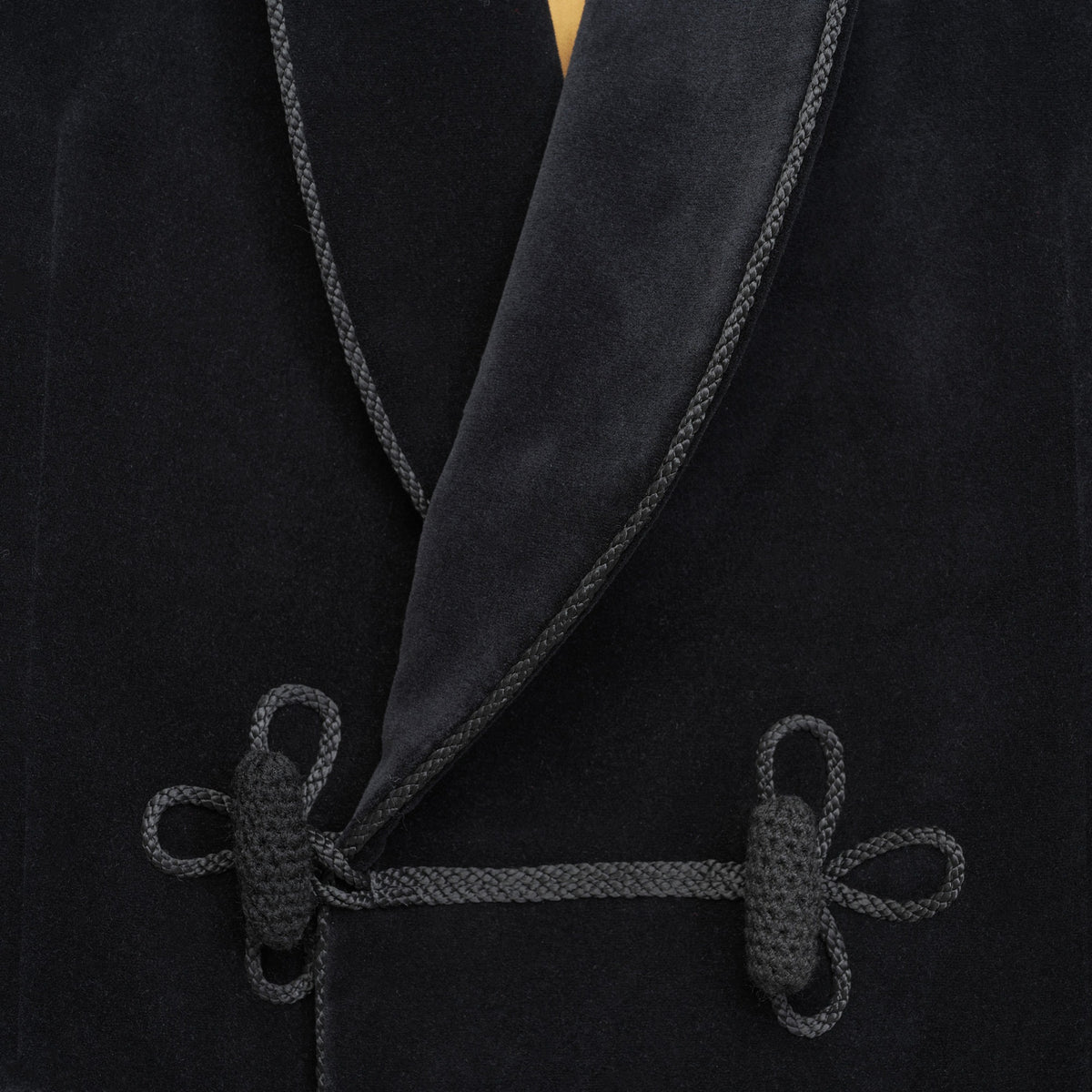 Black Double Breasted Smoking Jacket