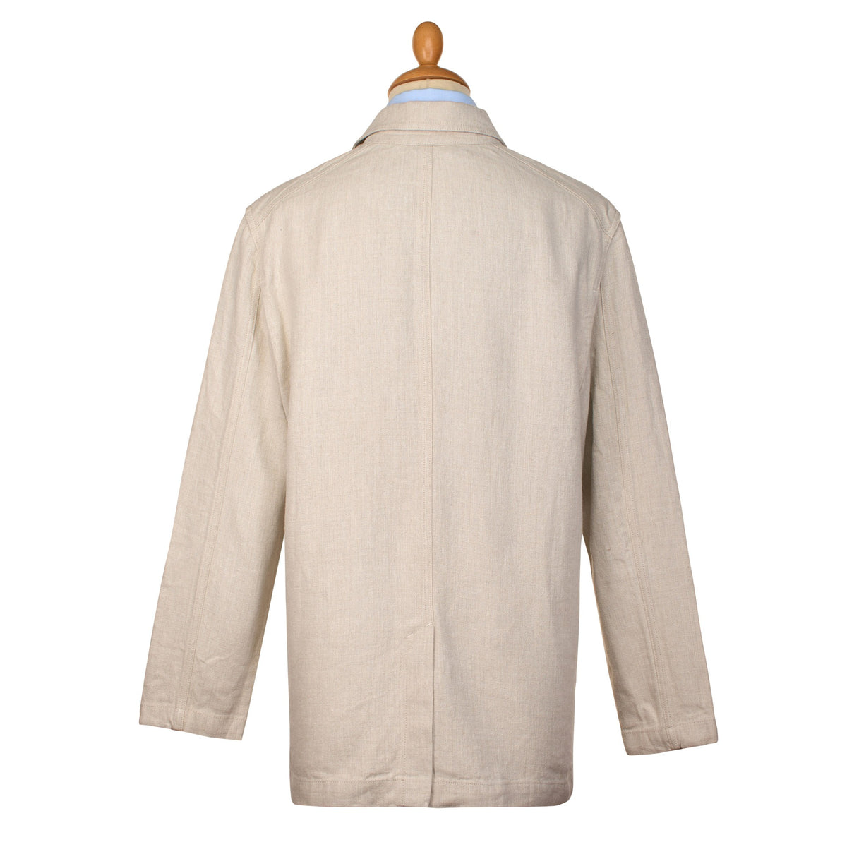 Cream Monty Keel Linen Chore Jacket