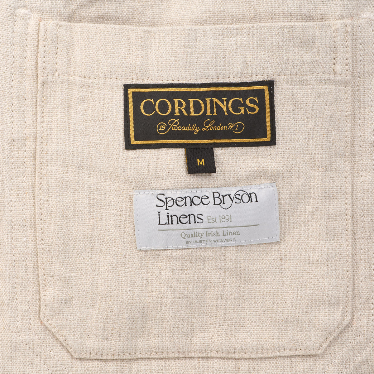 Cream Monty Keel Linen Chore Jacket