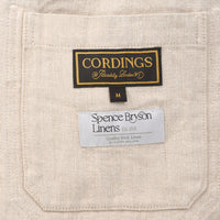 Cream Monty Keel Linen Chore Jacket