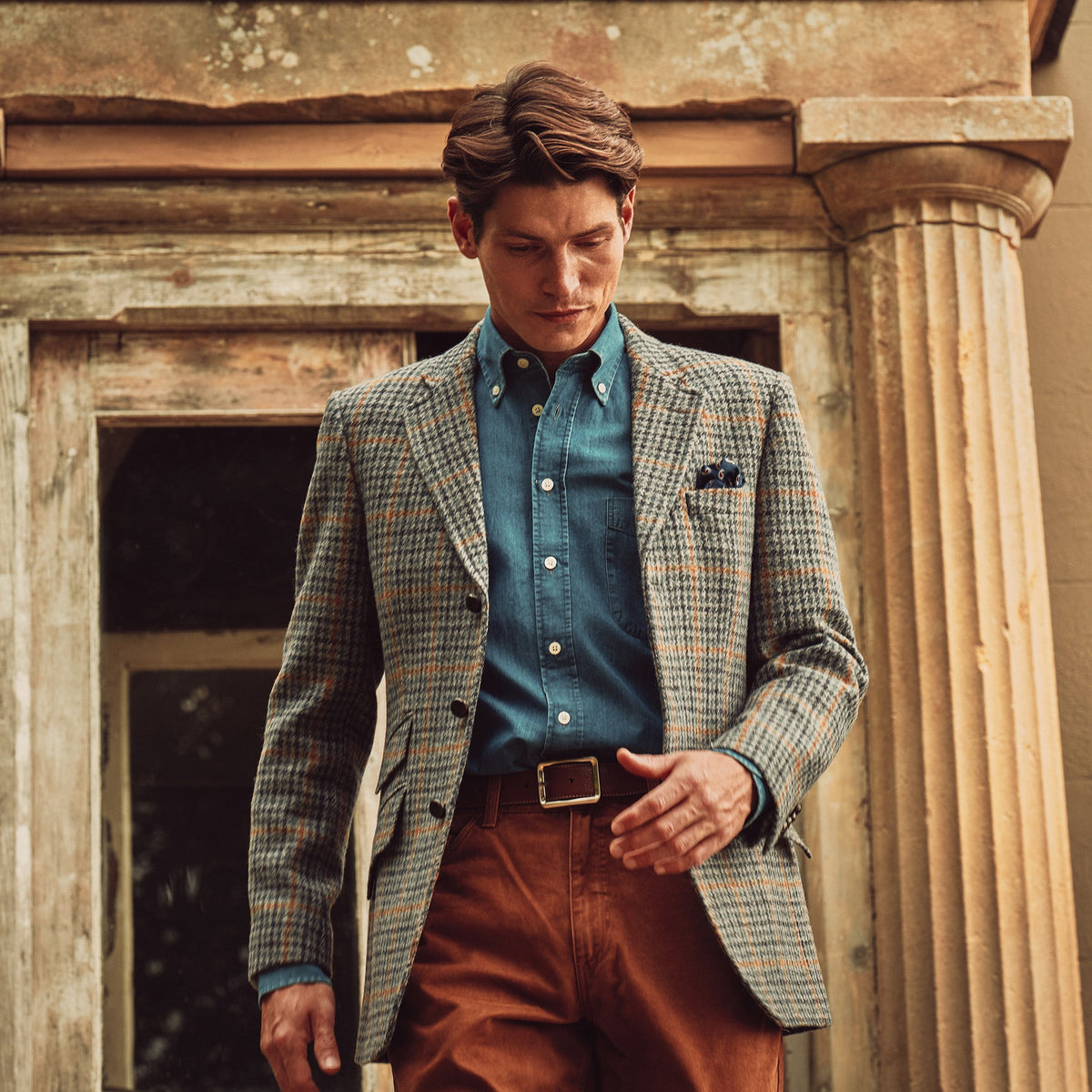 Blue Barra Harris Tweed Jacket