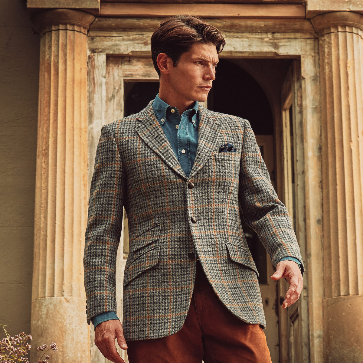 Blue Barra Harris Tweed Jacket