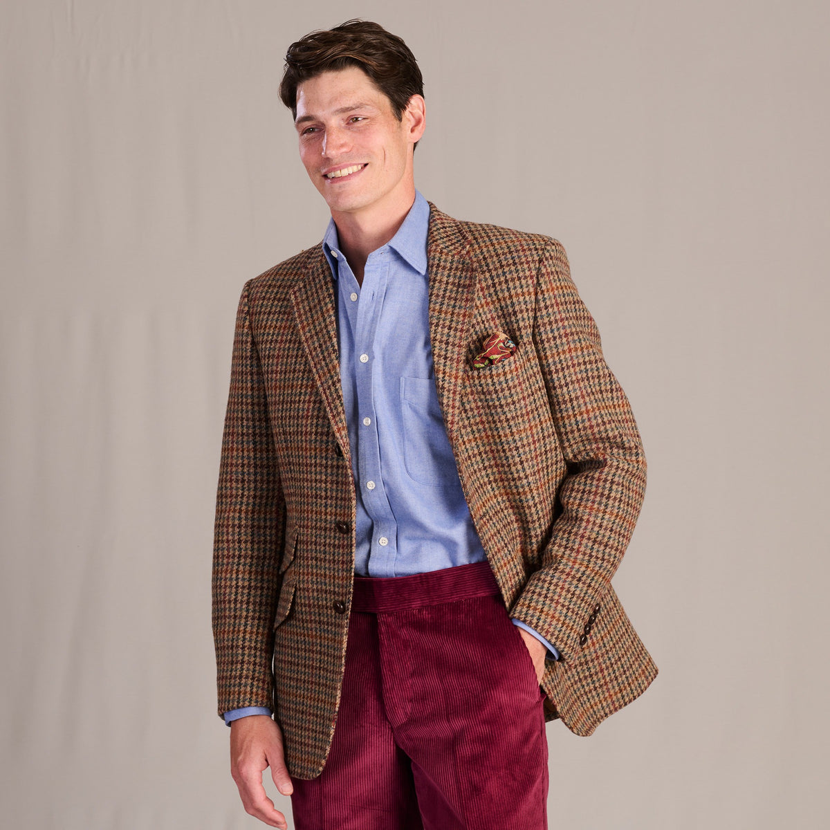 Brown Barra Harris Tweed Jacket
