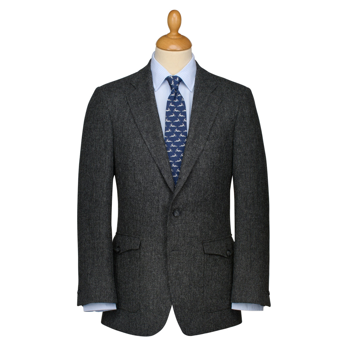 Charcoal Grange Shetland Jacket