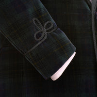 Black Watch Velvet Tartan Smoking Jacket