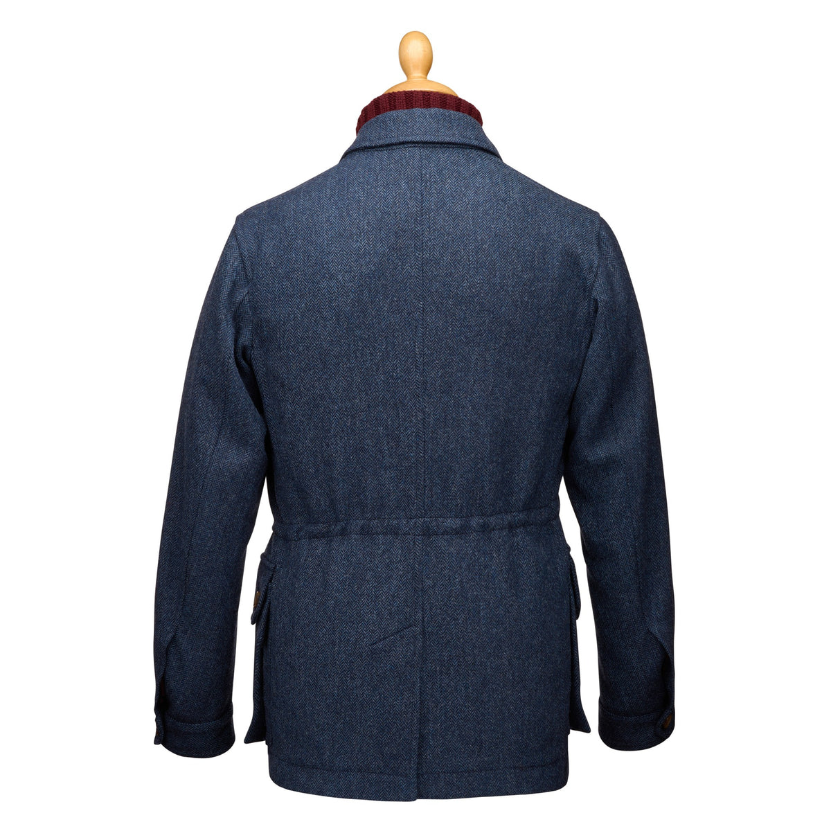 Navy Kent Unlined Wool Jacket