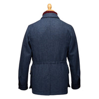 Navy Kent Unlined Wool Jacket