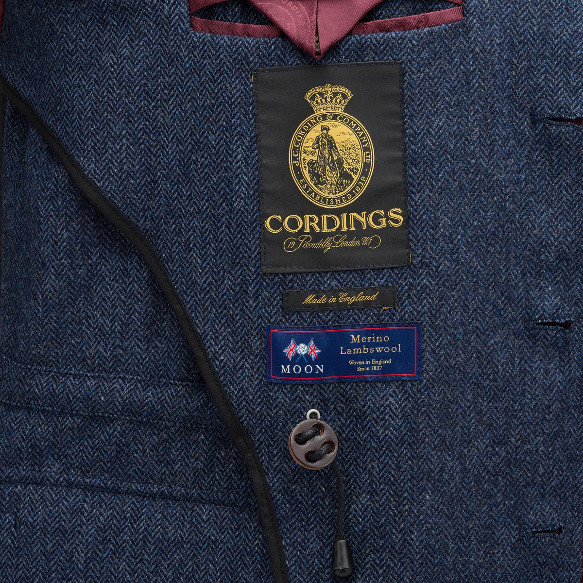 Navy Kent Unlined Wool Jacket