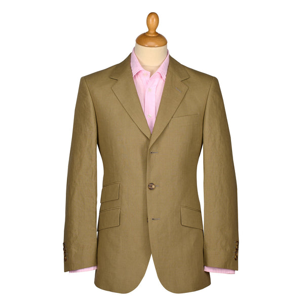 Khaki Lisburn Linen Jacket