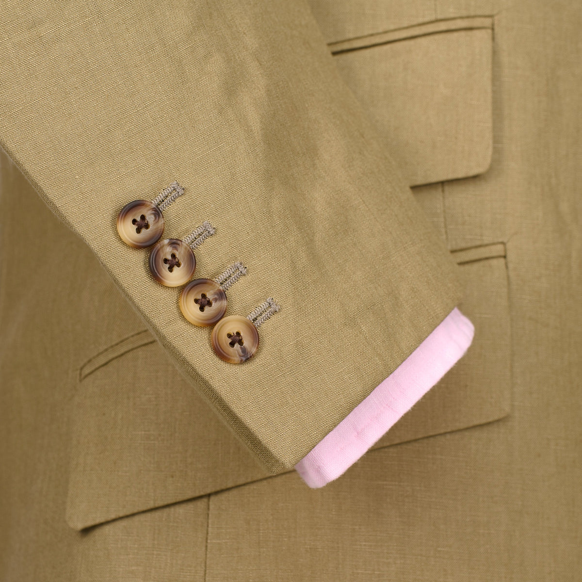 Khaki Lisburn Linen Jacket