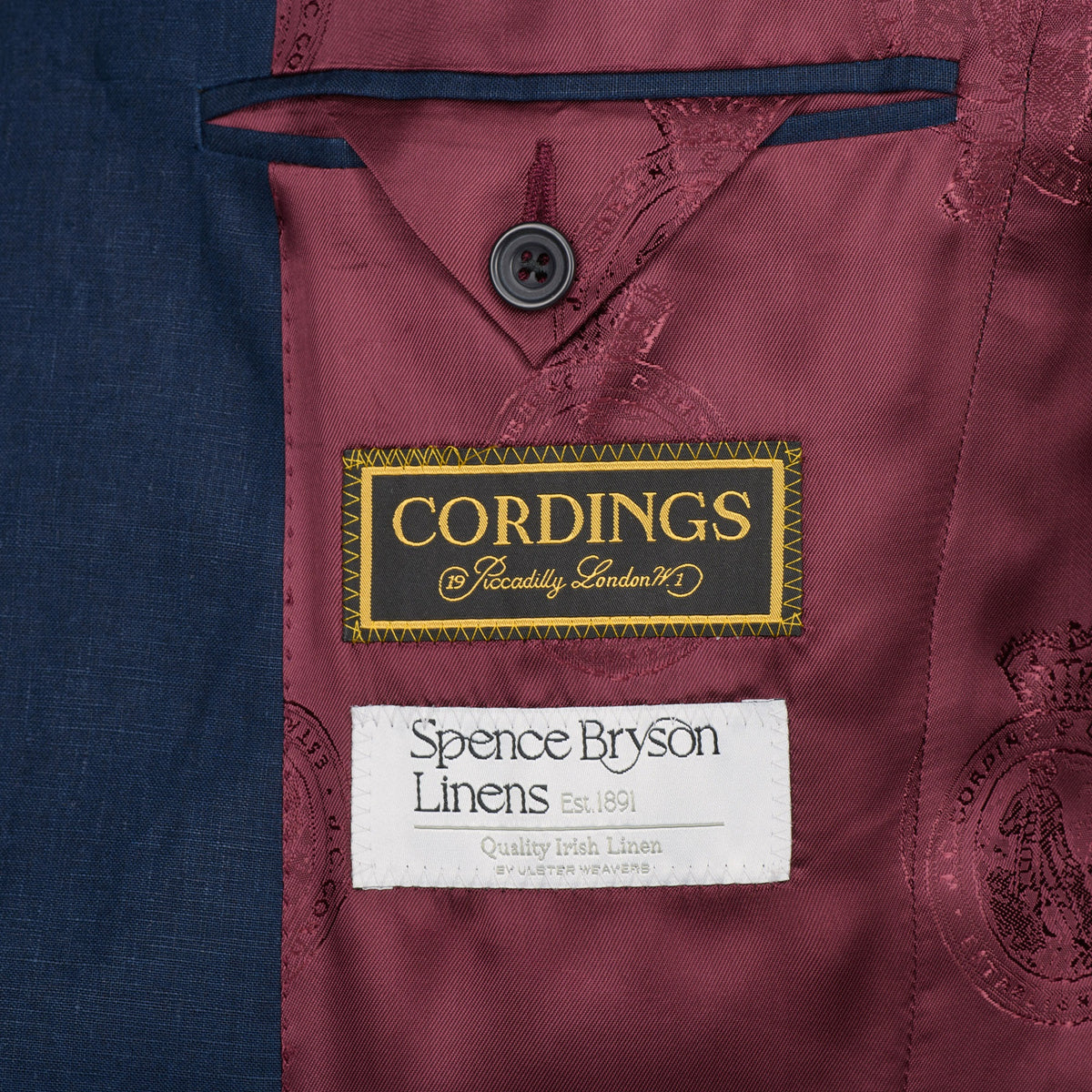 Navy Lisburn Linen Jacket