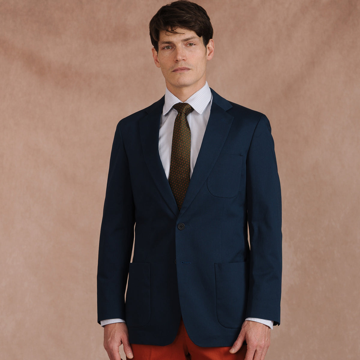 Navy Gabriel Gabardine Jacket