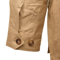 Beige Caprivi Linen Safari Jacket