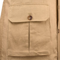 Beige Caprivi Linen Safari Jacket